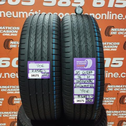 2X 215 60 R17 96H CONTINENTAL ECO CONTACT 6Q 5.0/5.5MM DOT 2223/3724