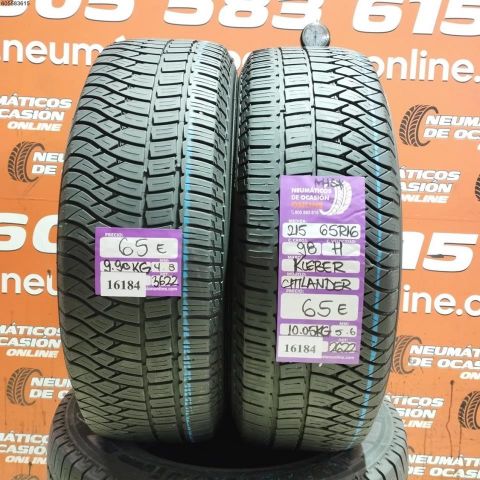 2x 215 65 R16 98H KLEBER CITILANDER 5.6/4.8MM DOT 3622/2622