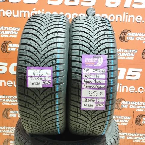 2x 215 65 R16 102H GOODYEAR VECTOR 4 SEASONS 6.4/6.2MM M+S*  DOT 4323/4323