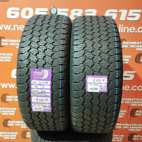 2X 255 60 R20 113H M+S LR GOODYEAR WRANGLER ALL TERRAIN ADVENTURA 5.2/5.4MM DOT 4522/4522