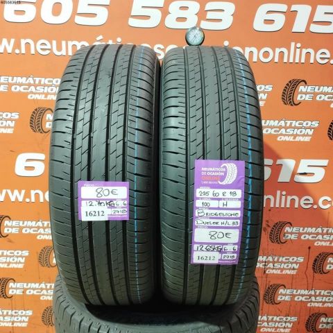 2X 225 60 R18 100H BRIDGESTONE DUELER H/L 33 6.6/6.6MM DOT 2718/2718