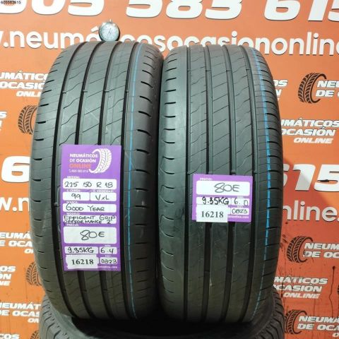 2X 225 50 R18 99V XL GOODYEAR EFFICIENT GRIP PERFORMANCE GRIP 2 6.0/6.4MM DOT 0823/0823