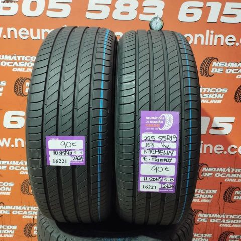 2X 225 55 R19 103V XL MICHELIN E PRIMACY 5.4/5.8MM DOT 2424/2424
