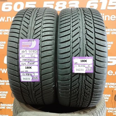 2x 265 35 R21 101V XL M+S* HANKOOK ION ICEPT SIN USO DOT 2324/2324