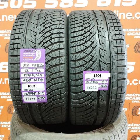 2x 235 35 R20 92Y XL MICHELIN PILOT ALPIN NO SIN USO DOT 22/22 