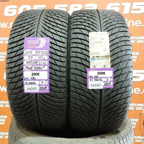 2x 255 35 R20 97W MICHELIN PILOT ALPIN 5 DOT: 2424 (SIN USO) Ref.16243 