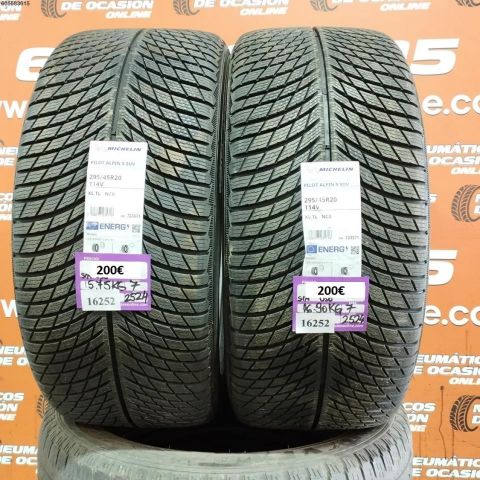 2x 295 45 R20 114V XL MICHELIN PILOT ALPIN 5 DOT: 2424 (SIN USO) Ref.16252