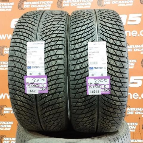 2x 255 40 R22 103V XL MICHELIN PILOT ALPIN 5 SUV DOT: 25/25 (SIN USO)