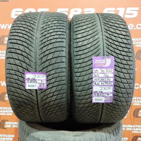 2X 315 30 R21 105V XL M+S* MICHELIN PILOT ALPIN 5 7.0/7.0MM DOT 3124/3124 SIN USO 