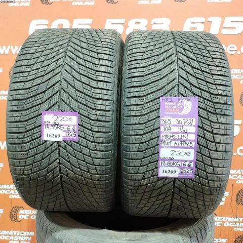 2x 305 30 R21 104V XL MICHELIN PILOT ALPIN 5 DOT: 2525 (SIN USO) 