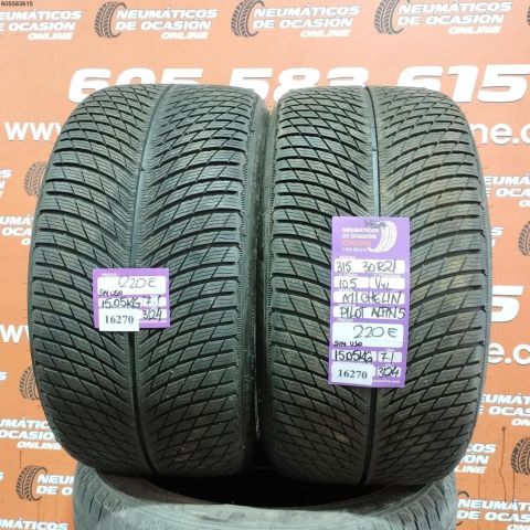 2X 315 30 R21 105V XL M+S* MICHELIN PILOT ALPIN 5 7.1/7.1MM DOT 3124/3124 SIN USO