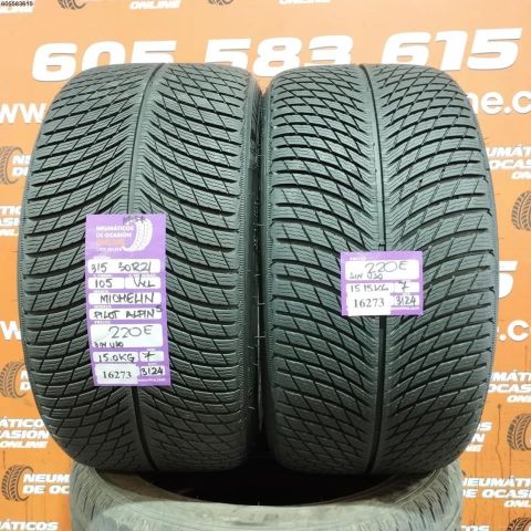 2X 315 30 R21 105V XL M+S* MICHELIN PILOT ALPIN 5 7.0/7.0MM DOT 3124/3124 SIN USO
