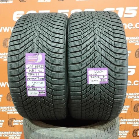 2x 295 35 R22 108V XL PIRELLI SCOPION WINTER 2 DOT: 2424 (SIN USO) Ref.16275