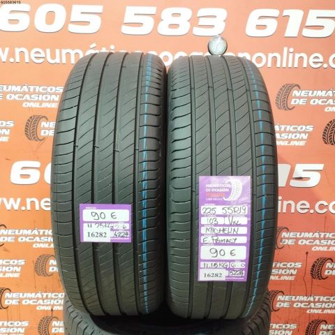 2x 225 55 R19 103V MICHELIN E PRIMACY 5.6/6.0MM DOT 4224/5224