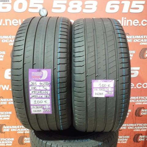 2x 285 40 ZR20 108Y XL MO MICHELIN LATITUDE SPORT 3 4.4/4.6MM DOT 3720/3720
