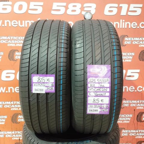 2X 225 55 R18 102V XL MICHELIN E PRIMACY 5.8/5.8MM DOT 1424/1423