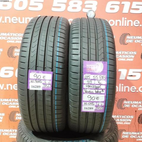 2X 215 55 R18 99V XL HANKOOK VENTUS PRIME 4 6.0/6.3MM DOT 3723/3723