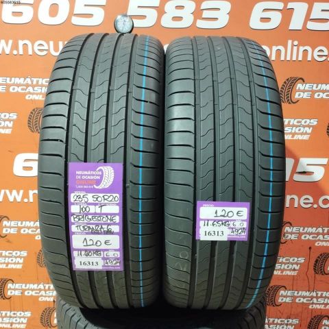 2X 235 50 R20 100T BRIDGESTONE TURANZA 6 ENLITEN 6.0/6.0MM DOT 4924/4924