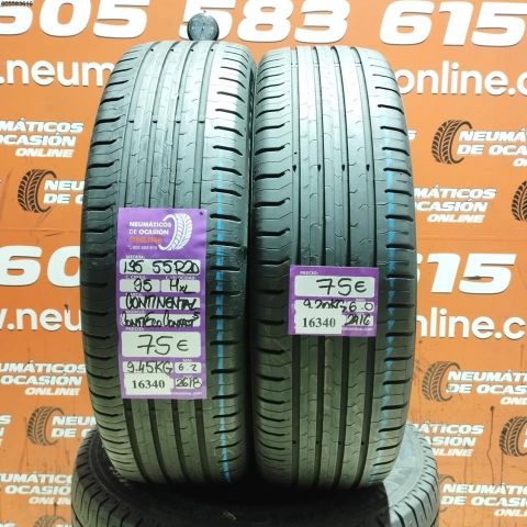 2x 195 55 R20 95H XL CONTINENTAL CONTI ECO CONTACT 5 6.2/6.0MM DOT 2416/2618