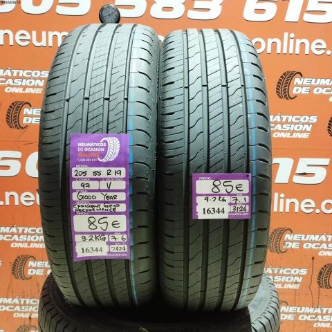 2x 205 55 R19 97V GOODYEAR EFFICIENT PERFORMANCE 7.6/7.1MM DOT 3124/2424