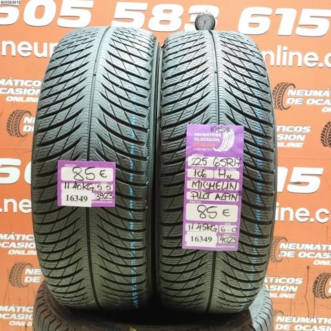 2x 225 65 R17 106H XL MICHELIN PILOT ALPIN 5 6.0/5.5MM DOT 3923/4023