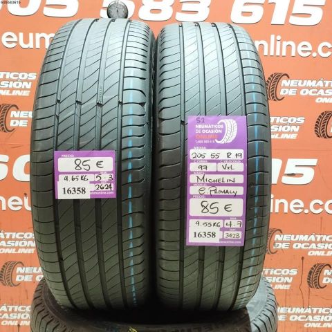 2x 205 55 R19 97V XL MICHELIN E. PRIMACY S2 5.3/4.7MM DOT 3423/2624