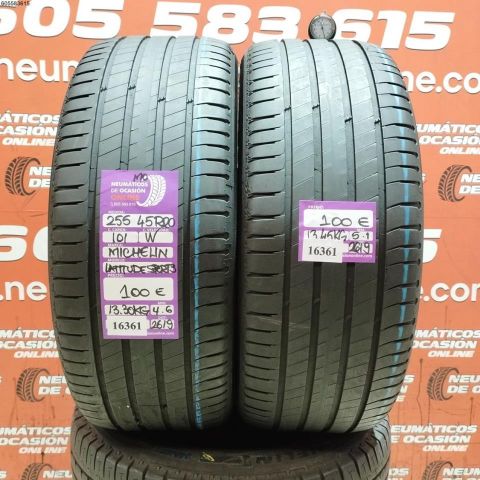 2x 255 45 R20 101W MICHELIN LATITUDE SPORT 3 MO 4.6/5.1MM DOT 2619/2619 