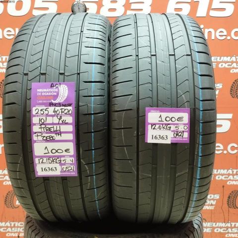 2X 255 40 R20 101Y XL A01 PIRELLI P ZERO TM 5.0/5.4MM DOT 0521/0421