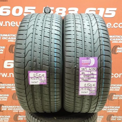 2x 285 40 ZR22 110Y XL PIRELLI P ZERO TM 5.4/5.4MM DOT 0322/0422