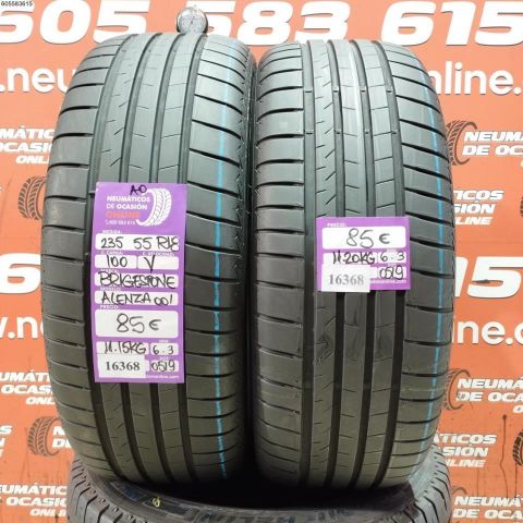 2X 235 55 R18 100V AO BRIDGESTONE ALENZA 001 6.3/6.3MM DOT 0519/0519