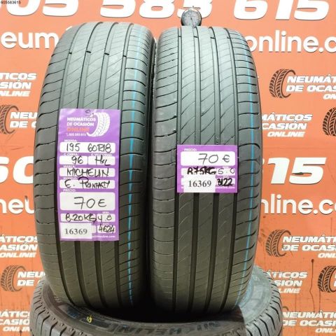 2x 195 60 R18 96H XL MICHELIN E. PRIMACY S1 4.8/5.0MM DOT 3122/4124