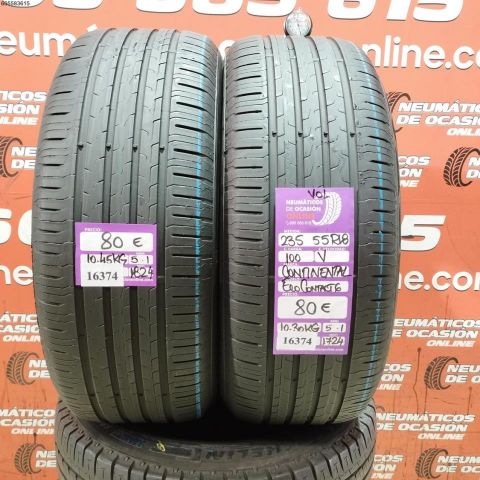 2X 235 55 R18 100V VOL CONTINETAL ECO CONTACT 6 5.1/5.1MM DOT 1824/1724