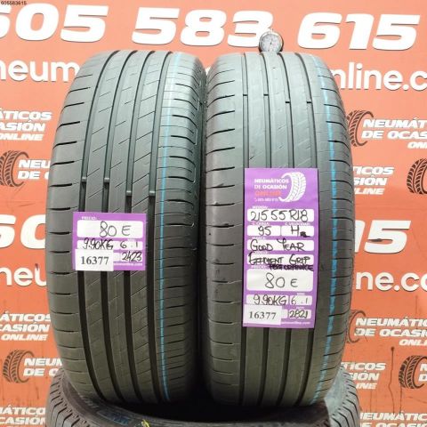 2x 215 55 R18 95H GOODYEAR EFFICIENTGRIP PERFORMANCE 6.1/6.1MM DOT 2821/2423