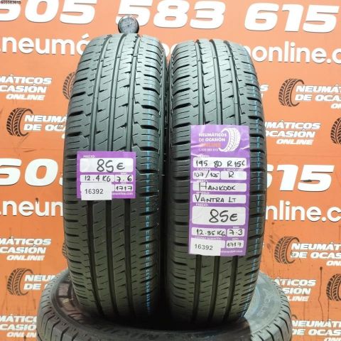 2x 195 80 R15C 107 105R HANKOOK VANTRA LT 7.3/7.6MM DOT 1717/1717