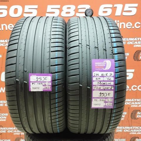 2X 275 40 R21 107Y XL MICHELIN PILOT SP 4SUV 6.0/7.0MM DOT 0322/4224