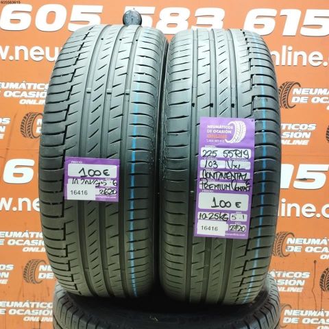 2x 225 55 R19 103V XL CONTINENTAL PREMIUM CO0NTAT 6 5.6/5.1MM DOT 2620/2720
