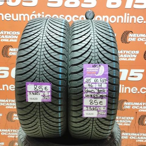 2X 215 60 R17 96H M+S* GOODYEAR VECTOR 4 SESONS GEN 2 6.1/6.6MM DOT 5123/4022