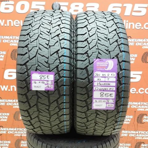 2X 265 65 R17 112T M+S HANKOOK DYNAPRO AT 2 5.7/5.8MM DOT 4621/4121