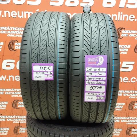 2X 235 50 R19 99V SL CONTINENTAL PREMIUM CONTACT C 5.6/6.3MM DOT 2225/2425