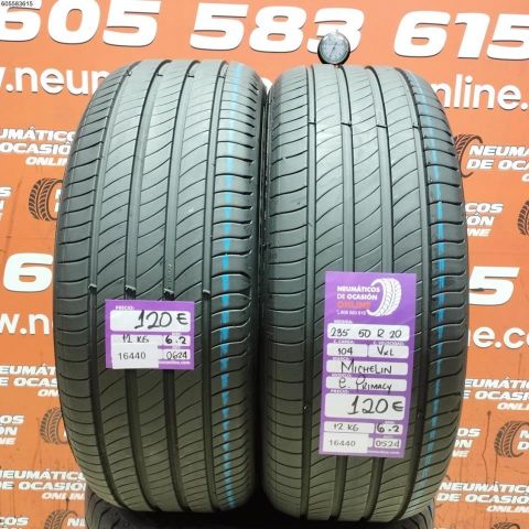 2X 235 50 R20 104V XL MICHELIN E PRIMACY 6.2/6.2MM DOT 0624/0524