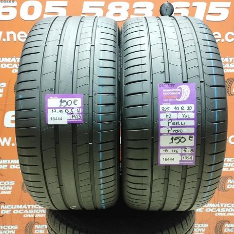 2X 305 40 R20 112Y XL RFT PIRELLI P ZERO  5.4/5.8MM DOT 1923/1324