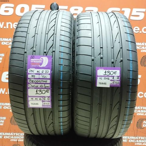 2x 285 45 R20 112Y XL BRIDGESTONE DUELER H/P SPORT AO 5.0/4.4MM DOT 4723/4723