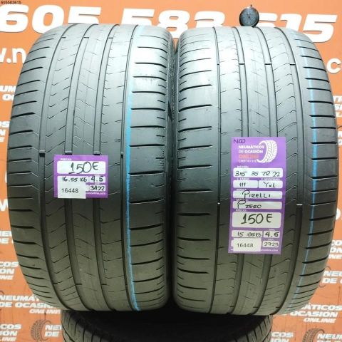 2X 315 35 ZR22 111Y XL NCO PIRELLI P ZERO 4.5/4.5MM DOT 3422/2723