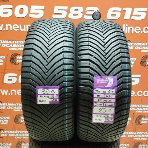 2x 225 55 R19 111W XL MICHELIN CROSSCLIMATE 6.2/5.0MM DOT 2922/2623