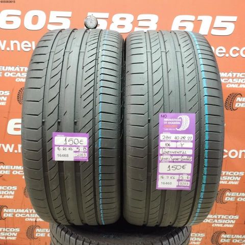 2X 285 40 ZR22 106Y CONTINENTAL CONTI SPORT CONTAC 5 5.8/5.6MM DOT 2023/2023