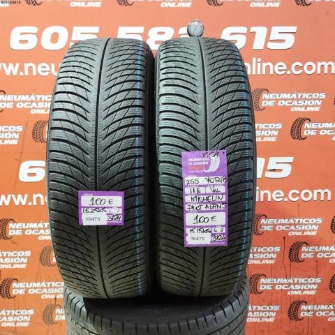 2X 255 70 R18 116V XL M+S* MICHELIN PIOLOT ALPIN 5 6.2/6.5MM DOT 3724/3724