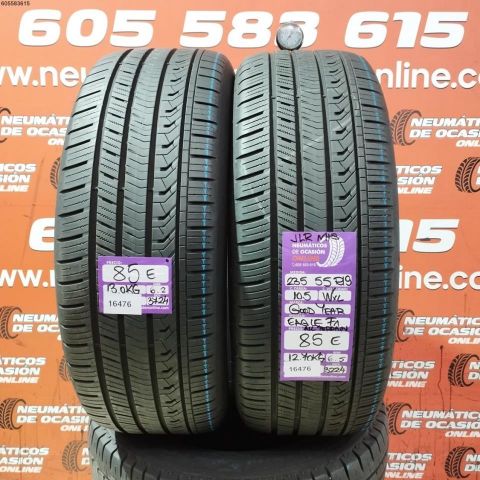 2X 235 55 R19 105W XL JLR M+S GOODYEAR EAGLE F1 ALL TERRAIN 6.2/6.5MM DOT 3724/3224