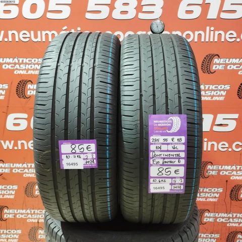 2X 235 55 R18 104V XL CONTINENTAL ECO CONTACT 6 5.2/5.2MM DOT 3424/3424