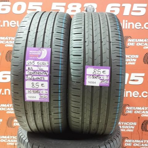 2X 235 50 R19 103V XL VOL CONTINENTAL ECO CONTACT 6 4.6/5.0MM DOT 4020/2421