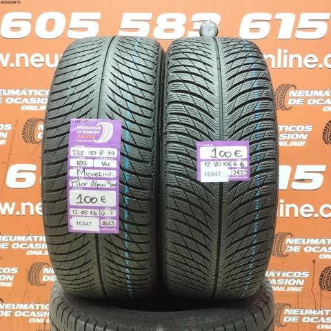 2x 235 50 R19 103V XL M+S* MICHELIN PILOT ALPIN 5 SUV 6.2/6.6MM  DOT 4623/2423